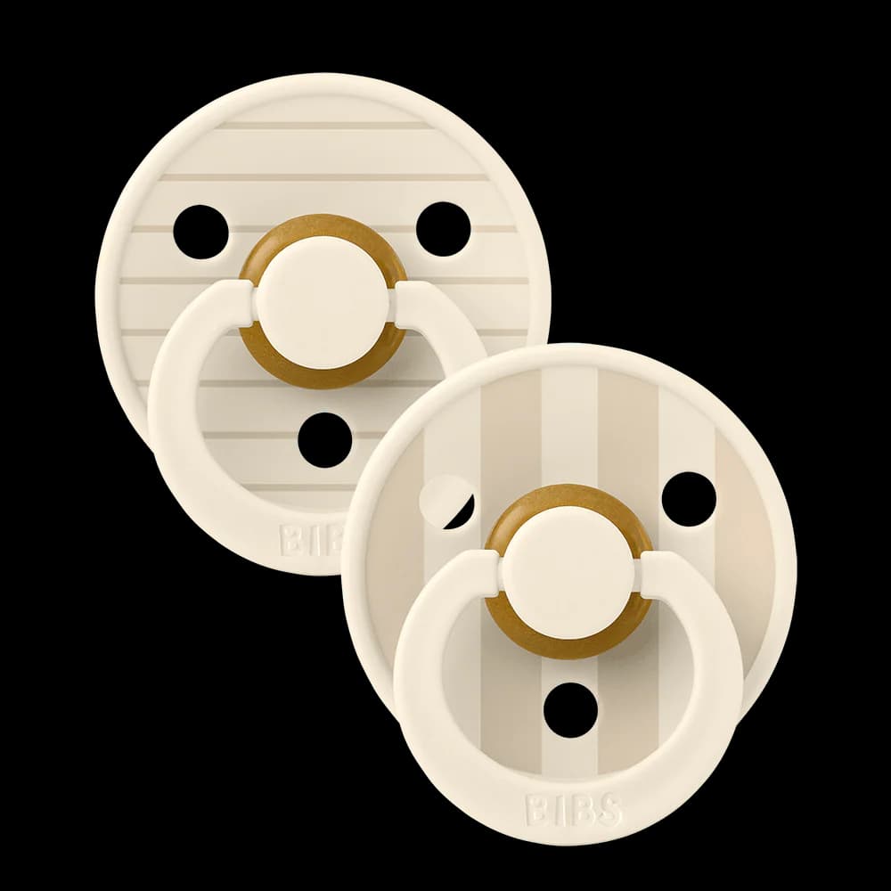 BIBS Studio Colour 2 Sucettes Taille 2 Pin – Ivory Vanilla Mix 6 à 18 Mois