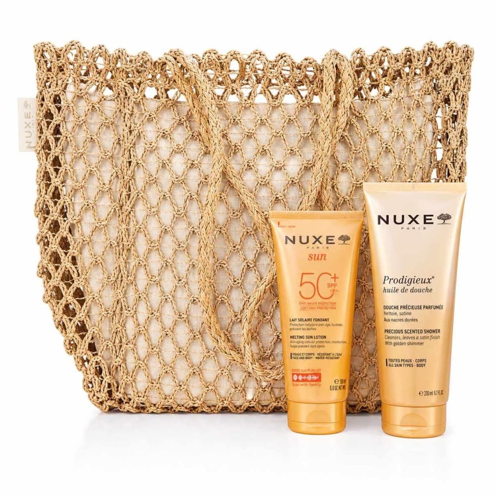 Nuxe Lait Solaire SPF50+ + Huile de Douche 200ml et Sac Offert