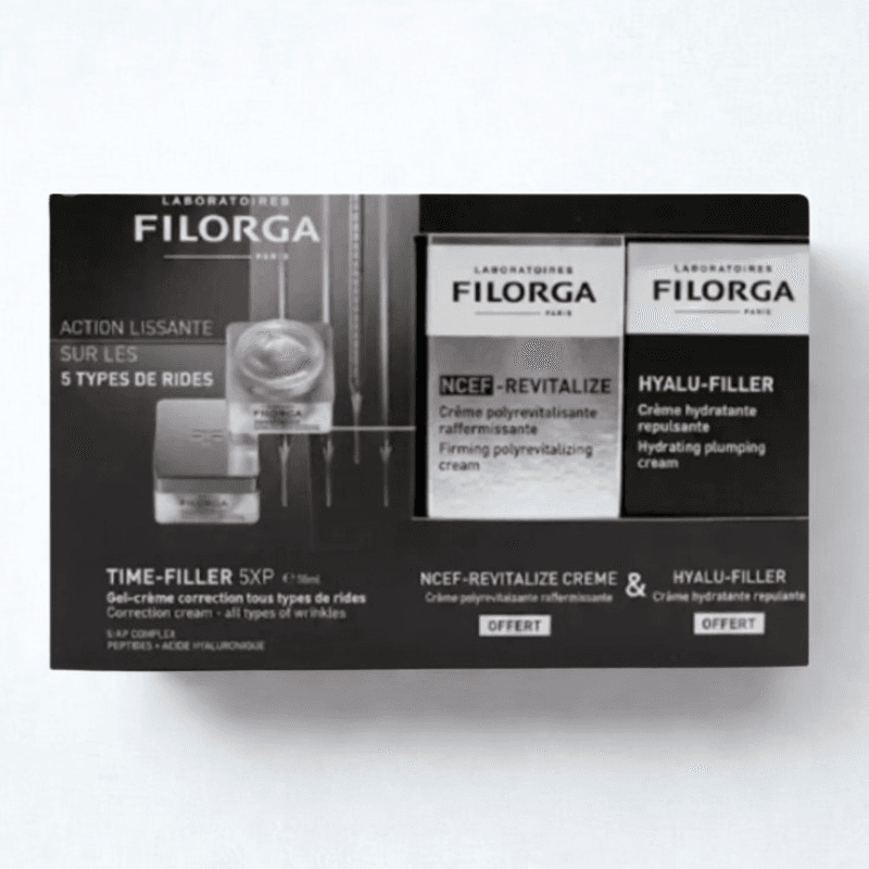 Filorga Coffret Time Filler 5XP Gel Creme + NCEF Revitalize Creme + Hyalu Filler Creme Offerts