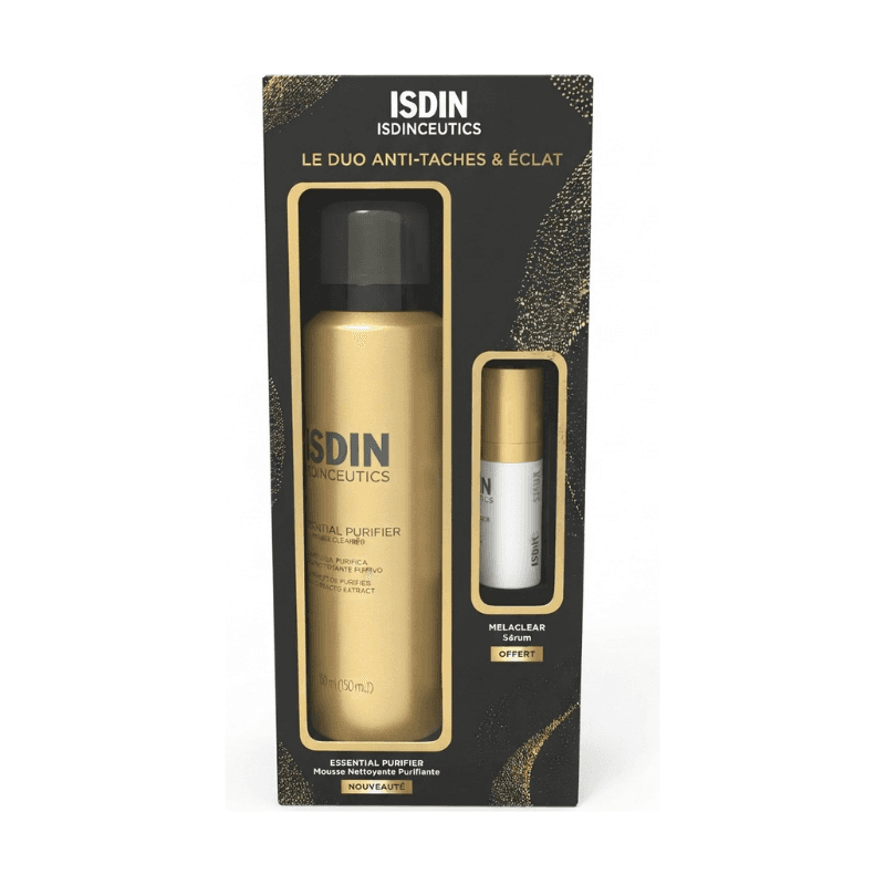 ISDIN ISDINCEUTICS Le Duo Anti-Taches et Éclat Mousse Essential Purifier 150ml + Sérum Melaclear Offert