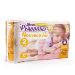 Peaudouce - Couches bébé - nouveau né - Taille 2 - 32 pièces