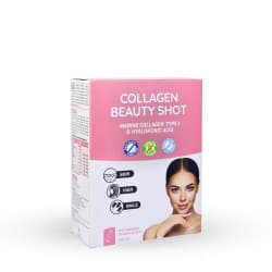 Collagen Beauty Shots & acide hyaluronique - Complément alimentaire - 14 sticks