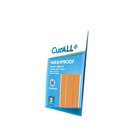 Curall - Washproof - BandeS adhésives résistante à l'eau - Boite de 5 - 60x100mm