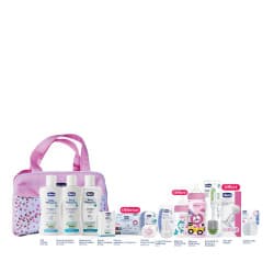 Chicco - Sac de maternité - 12 produits dont 3 offerts + Sac gratuit