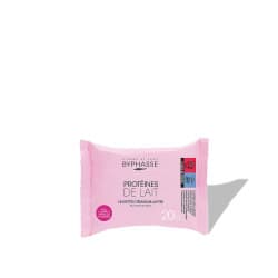 Byphasse - Lingettes démaquillantes aux protéines de lait - 20u