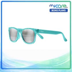 Chicco - Lunettes de soleil translucide pour filles - Turquoise Pailleté - 24m+