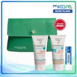 Pack Duo Roncey Sunshield - Lot de 2 Crèmes solaire invisible peaux normales à mixtes + Trousse et baume à lèvres (Offerts)