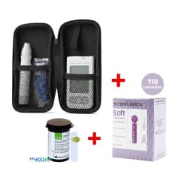 Pack Bionime GM550 - Lecteur de Glycémie + 25 Bandelettes + 110 Lancettes