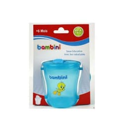 Bambini - Tasse éducative avec bec rabattable - 6 mois+