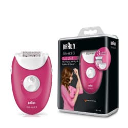 Braun Ruby Silk-épil 3 - Epilateur rose framboise