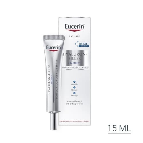Eucerin Hyaluron-filler +3X Effect Soin Contour des yeux SPF15 15ml