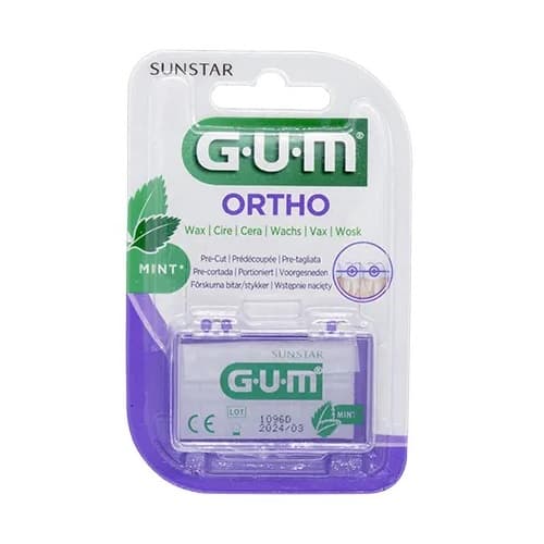 GUM Ortho 724 Cire Orthodontique Goût Menthe