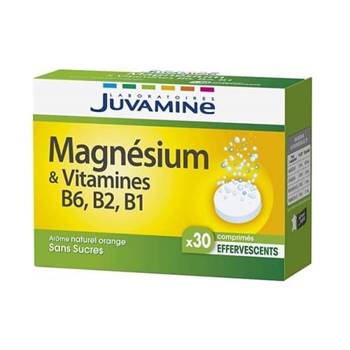 Juvamine Magnésium & Vitamines B1 B2 B6 Effervescent