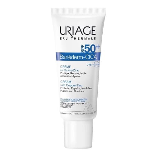 Uriage Bariéderm-Cica Crème Protectrice au Cuivre-Zinc SPF50+