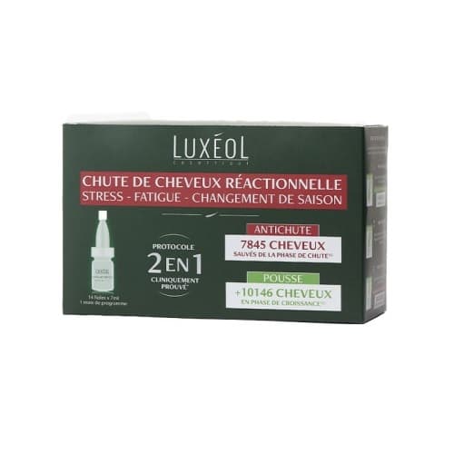 LUXÉOL Chute de Cheveux Réactionnelle 2 en 1