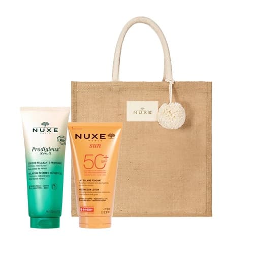 Nuxe Sun Coffret Lait Fondant Solaire SPF50+ & Prodigieux Néroli Douche Offerte