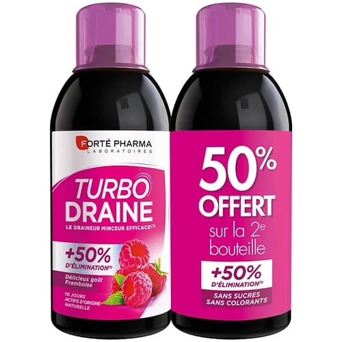 Forté Pharma Turbo Draine Framboise 2x500ml