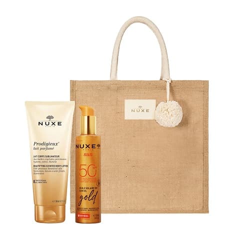 Nuxe Sun Coffret Huile Solaire OR SPF50+ & Prodigieux Lait Parfumé