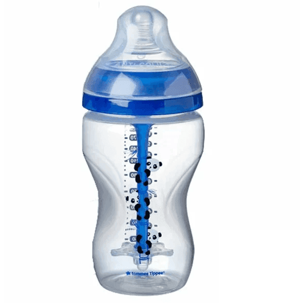 Tommee Tippee Biberon Advanced Anti-Colique Panda Bleu 3M+