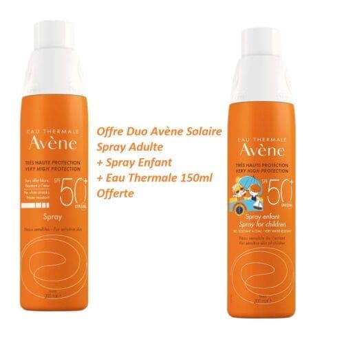 Avène Solaire Offre Duo : Spray Adulte + Spray Enfant