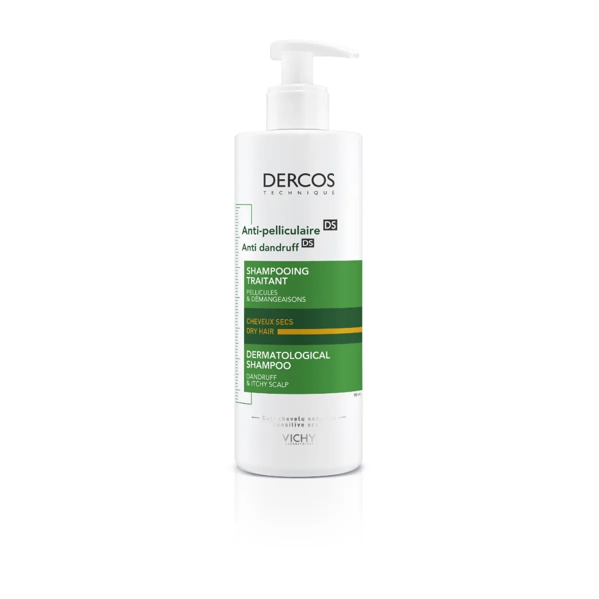 Vichy Dercos Anti-Pelliculaire Shampooing Cheveux Secs 390 ml