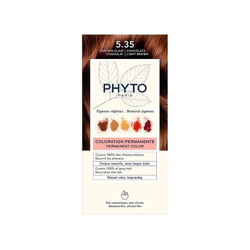Phyto Color Coloration Permanente Châtain Clair Chocolat 5.35