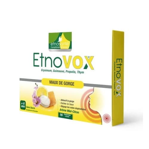 EtnoVox Miel Citron Maux de Gorge