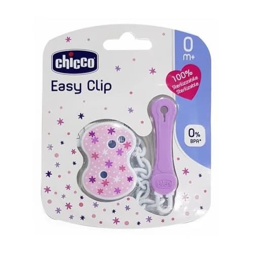 Chicco Attache Sucette Easy Clip Rose