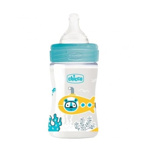 Chicco Biberon Well Being Bleu 0M+ 150ml