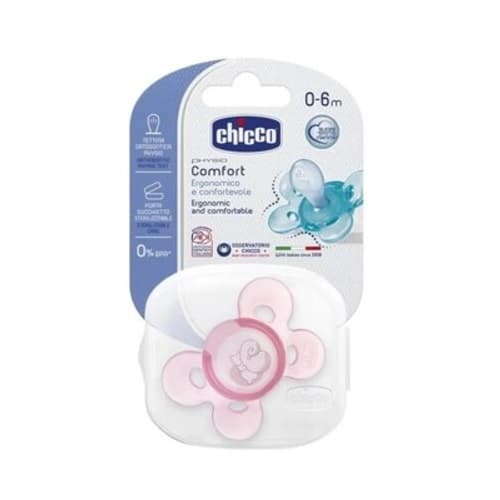 Chicco Sucette Physio Confort Rose 0-6Mois