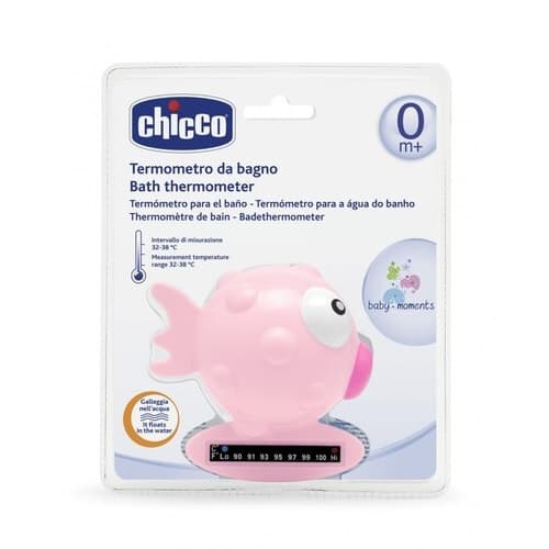 Chicco Thermomètre Bain Poisson Rose 0M+