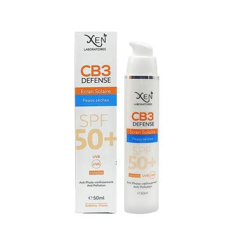 Xen CB3 Defense Ecran Invisible Peaux Sèches SPF50+