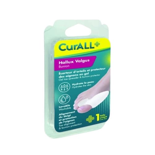 CurALL Écarteur Orteils Gel Hallux Valgus