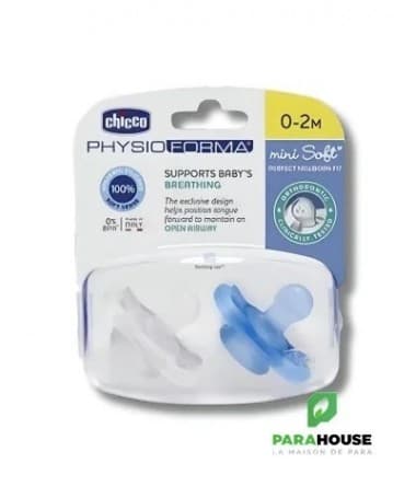 CHICCO - LOT DE 2 MICRO SUCETTES 0-2MOIS