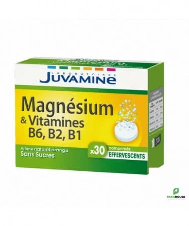 JUVAMINE MAGNESIUM ET VITAMINES B6, B2, B1 - 30 cmp effervescents