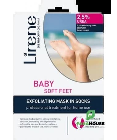 LIRENE Chaussettes Exfoliantes 2.5% Uree