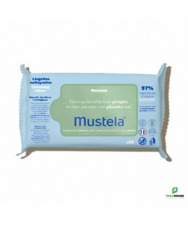 MUSTELA Lingettes nettoyantes à l'Avocat BIO X60