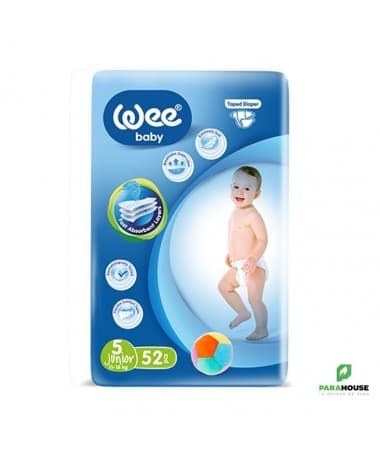 WEE BABY COUCHE TAILLE 5 JUNIOR 11-18KG 52 PIECES