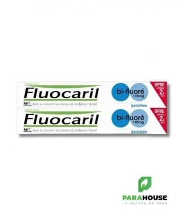 FLUOCARIL - LOT DE 2 DENTIFRICES BI-FLUORE GENCIVES 75ML