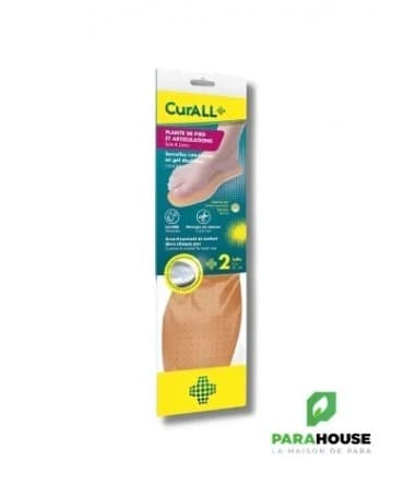 CURALL - LOT DE 2 SEMELLES EN GEL DOUBLÉES TAILLE 35-46