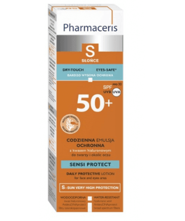 PHARMACERIS S SENSI PROTECT SPF50+ Pour le visage et le contour des yeux 50ML