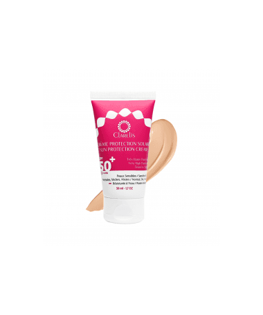 Clarelis crème solaire beige clair spf50+ 50ml