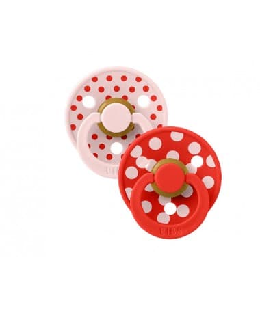 BIBS 02 SUCETTES COLOUR NATURAL RUBBER BLOSSOM CANDY APPLE SIZE 2 6M+
