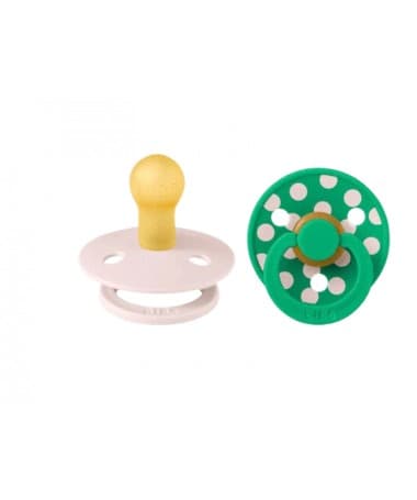 BIBS 02 SUCETTES COLOUR NATURAL PETAL CACTUS SIZE1 0M+