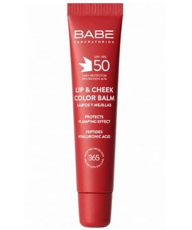 BABE LIP & CHEEK COLOR - BAUME A LEVRES REPULPANT SPF50 ROUGE 20 ML