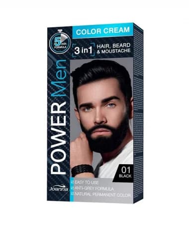 JOANNA POWER MEN COLOR CREAM 01 BLACK