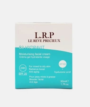 LRP Crème Hydratante Vitamine B3 + Acide Hyaluronique 50ML