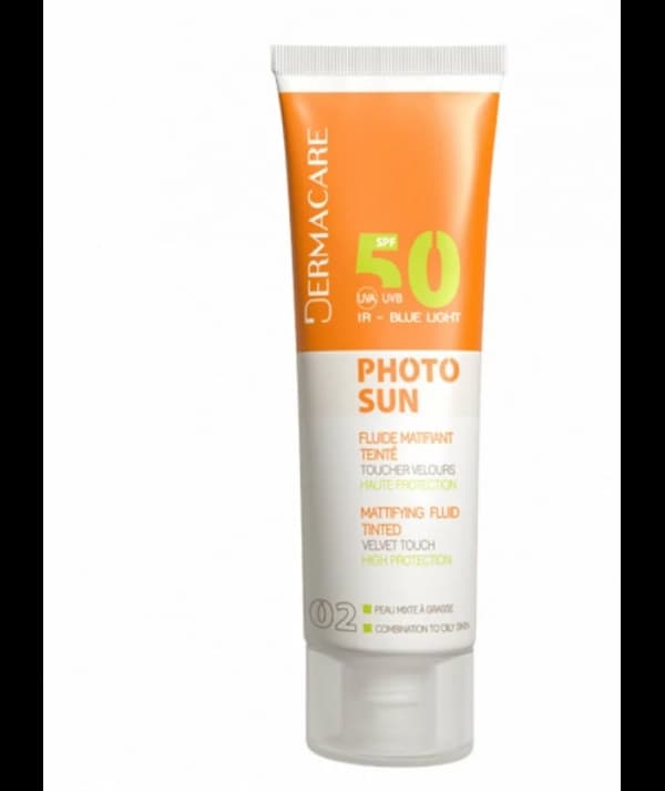 DERMACARE PHOTOSUN FLUIDE MATIFIANT TEINTÉ 02