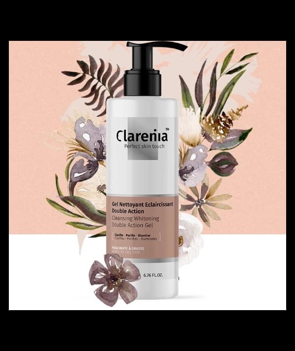 CLARENIA GEL NETTOYANT ECLAIRCISSANT peaux mixte à grasse