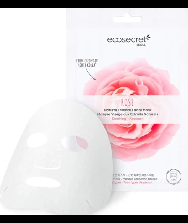 ecoscret seoul masque visage à l'extrait naturel de rose